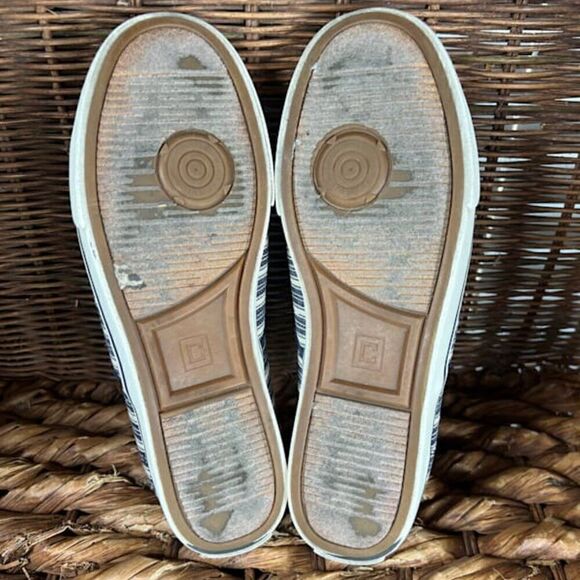 Chaps Women's Blue & White Stripe Jessica Slide On Loafers Size 8 - Picture 6 of 8